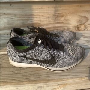 Nike Black and Gray Flyknit Sneakers